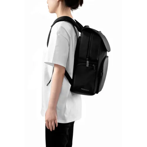 XD Design Bobby Soft Daypack Hırsızlık Önleyici Sırt Çantası Siyah 15L